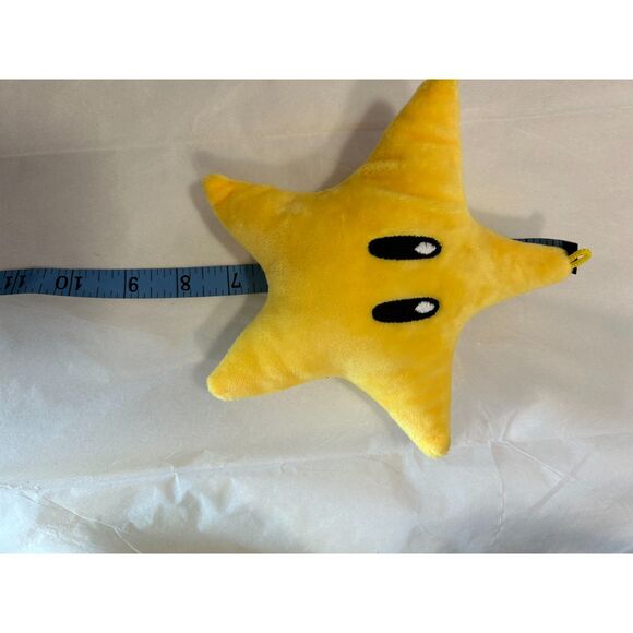 Super Mario TUP Mushroom and Super Star Plushes 8" Pre Loved No Tags - Picture 3 of 5